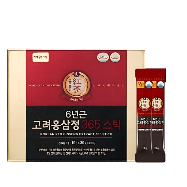 JUNGWONSAM 6-Year Korean Red Ginseng Extract 365 Stick Gift Set 10g x 30 Sticks
