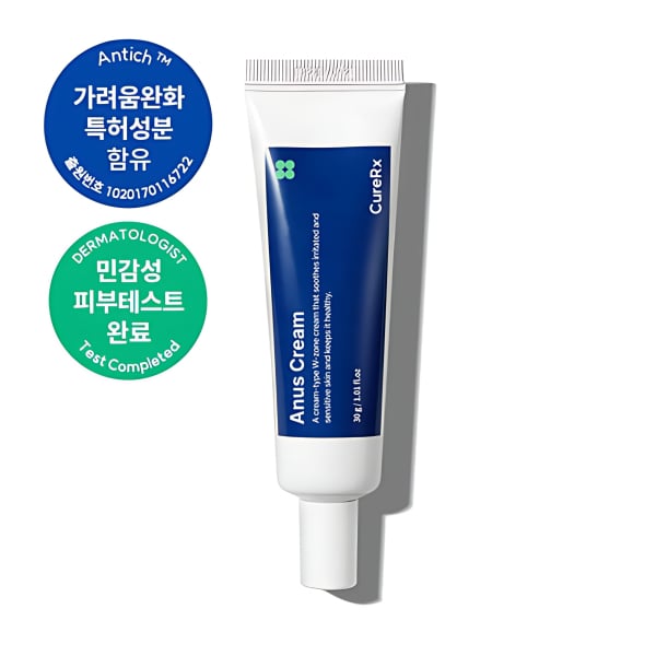 CureRx Anus Cream - Anal Itch Relief Soothing Care 30g