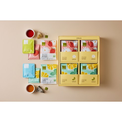 ORGA Whole Foods Organic Tea Edition Blooming Garden Gift Set (Yuzu Mint Tea + Strawberry Chamomile Tea) - Image 3