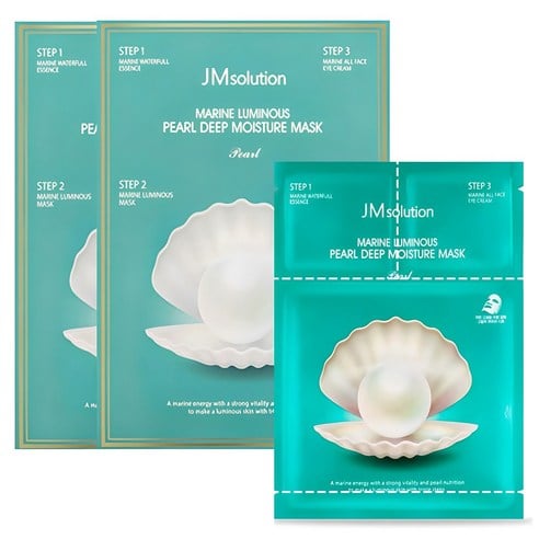 JM Solution Marine Luminous Pearl Deep Moisture Mask 10EA x 2 Pack (20 Sheets)
